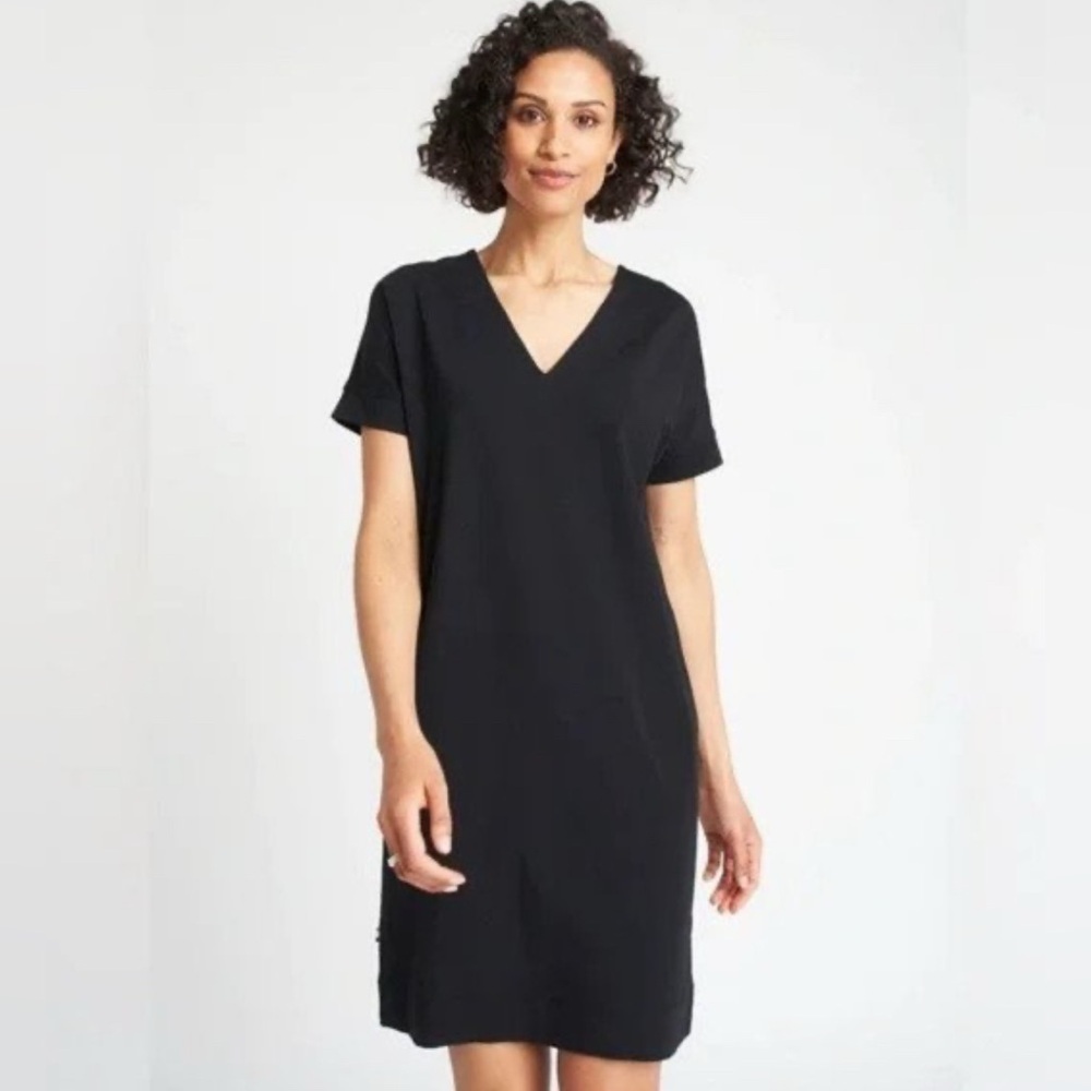 KIT and ACE Sz XS Back to Front Oversized V and Crew Neck Side Pockets Dress